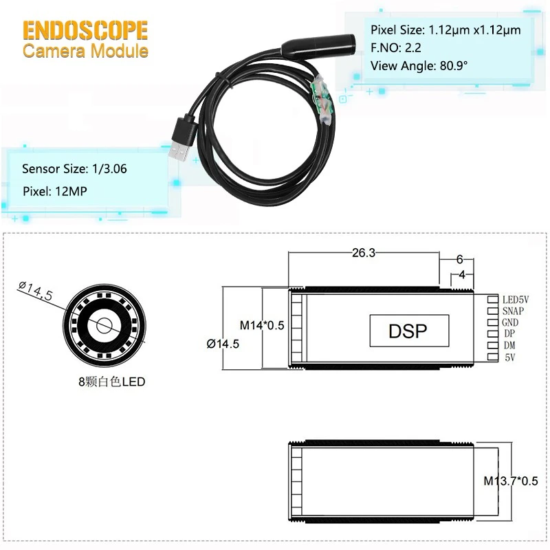 4K Endoscope Camera Module Series For Integrated OEM Imaging price